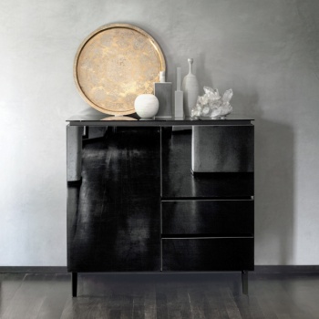 Bontempi Casa Cosmopolitan Small Glass Sideboard